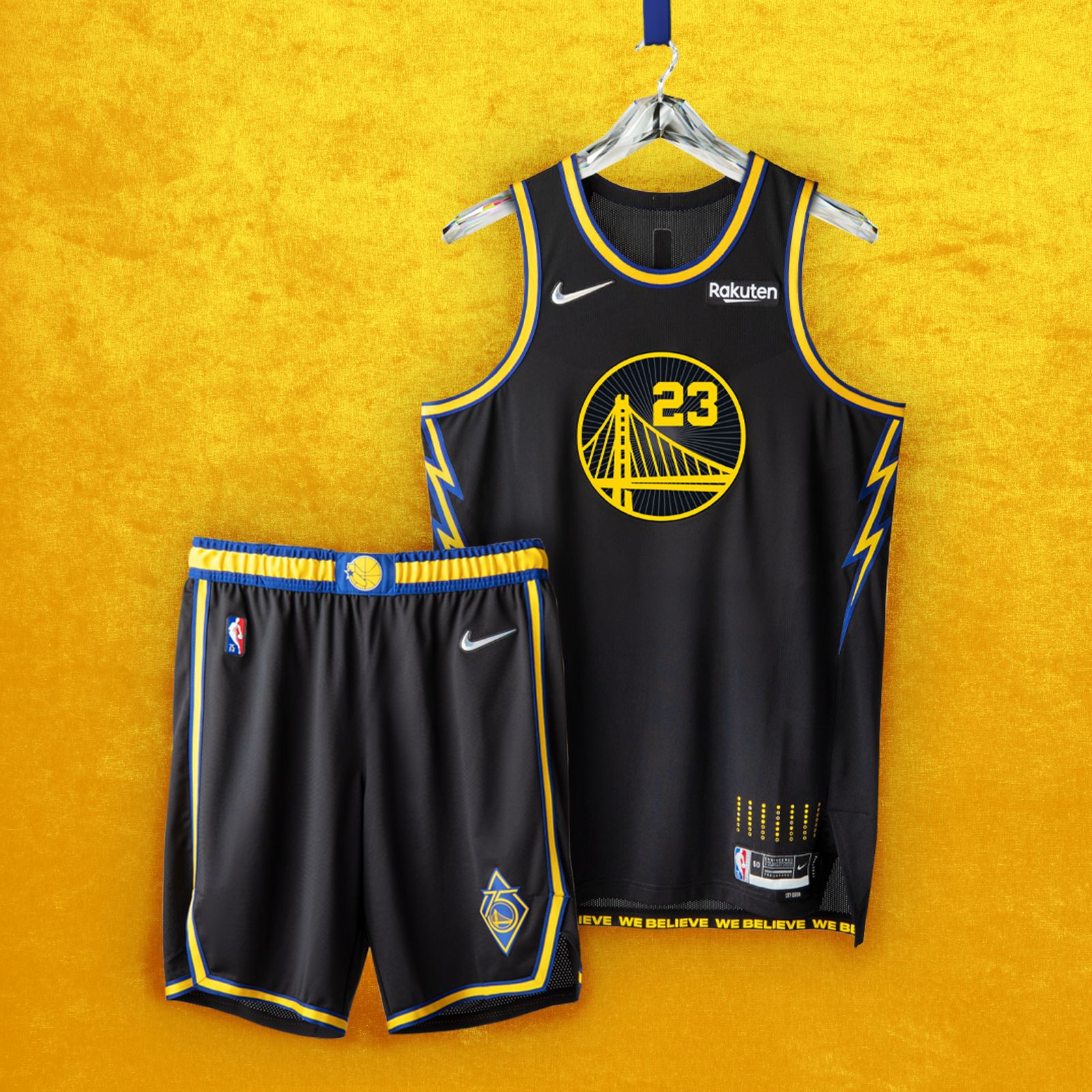 Limited Edition 2022 City Edition Warriors Black #95 NBA Jersey-311,Golden  State Warriors
