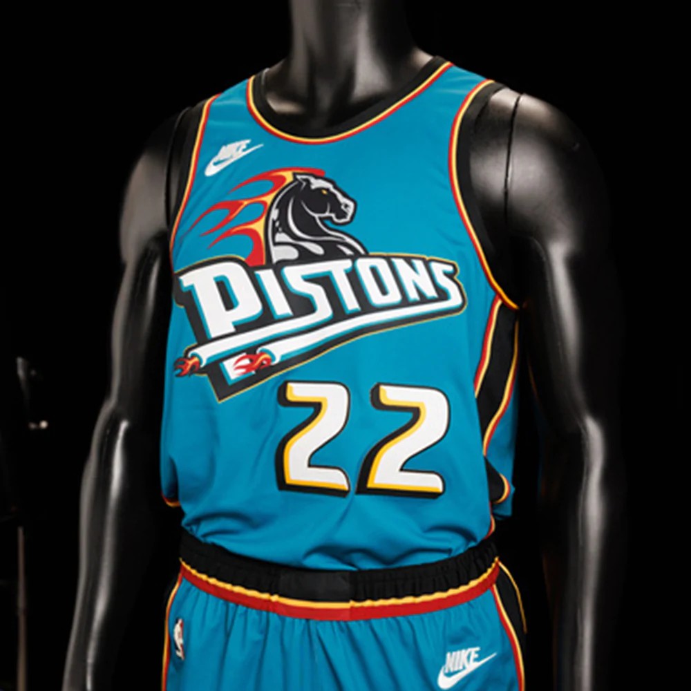Collection: 2022-23 Nike Detroit Pistons Classic Edition Swingman