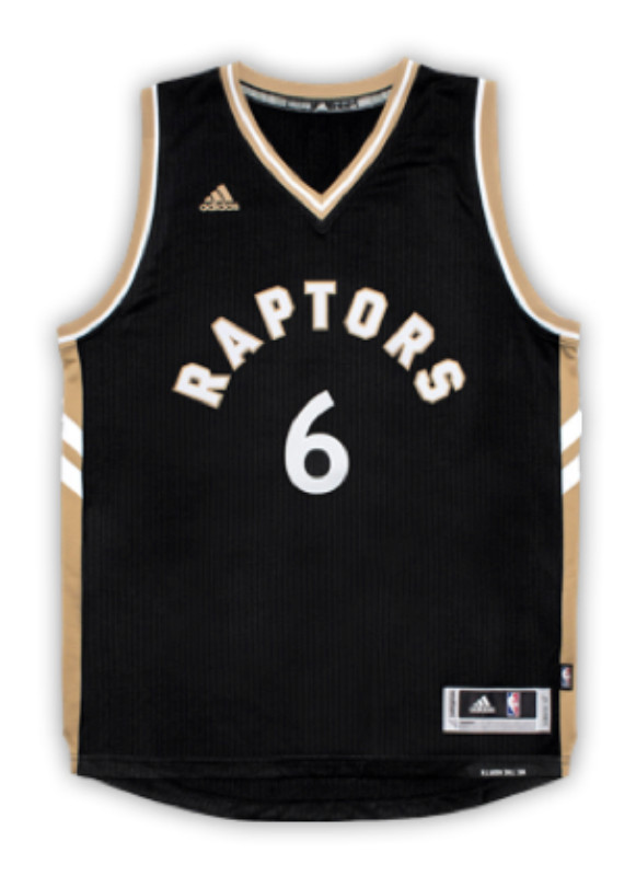 Game Used Johnson Toronto Raptors OVO Preseason Basketball Reversible Jersey