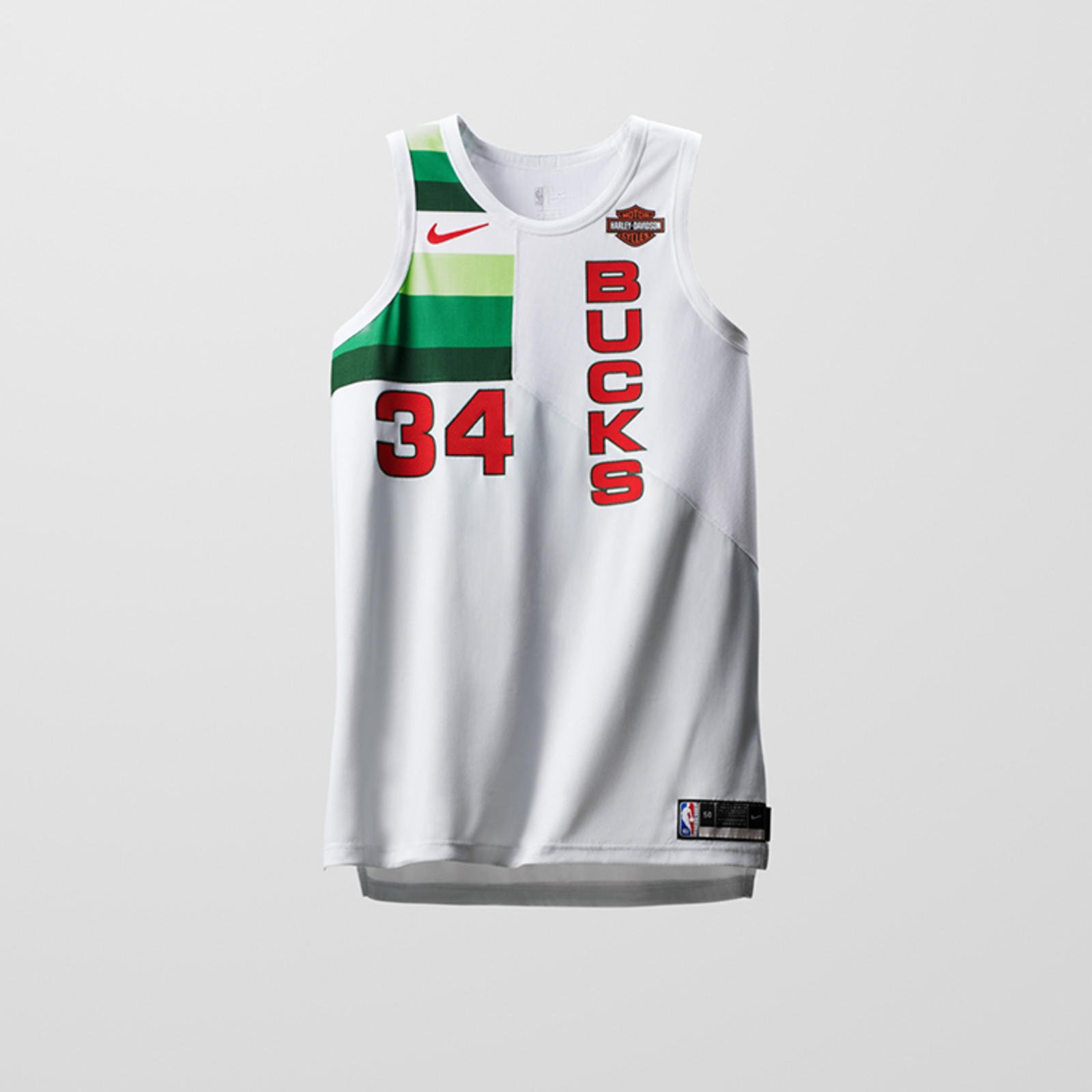 A look at the four jerseys in use by the Bucks in 2018-19