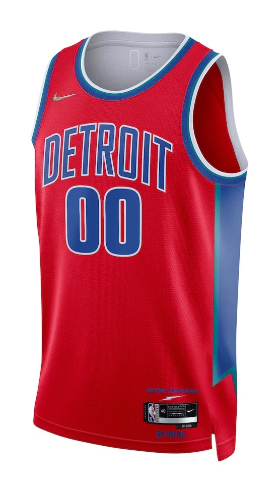 Detroit Pistons 2021-2022 City Jersey