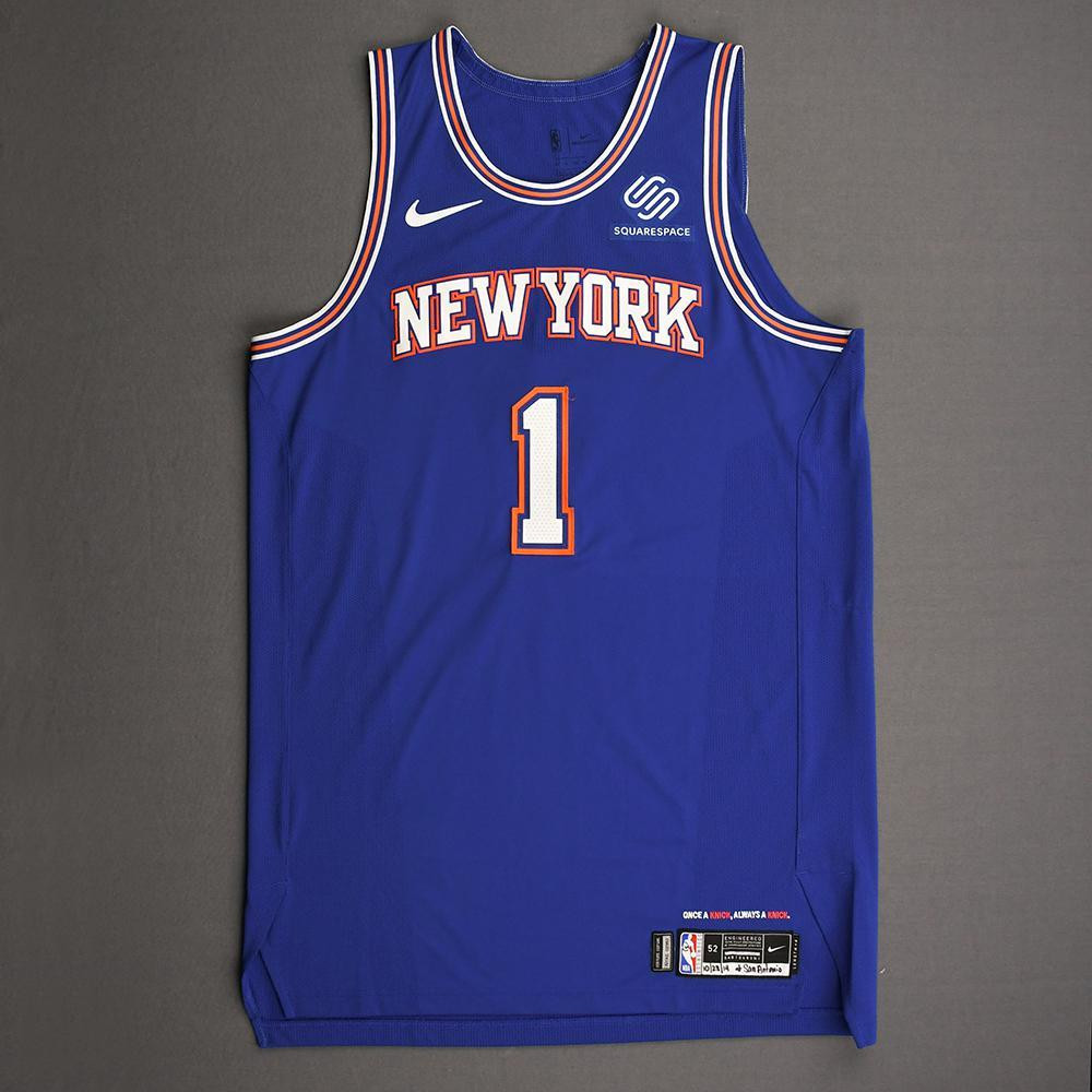 Dibuja una imagen Marquesina Vacío Camiseta Statement New York Knicks 2019-2020