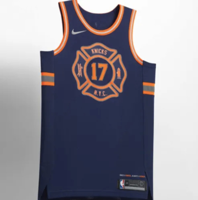 Calvo Enredo Volcánico Camiseta City New York Knicks 2017-2018