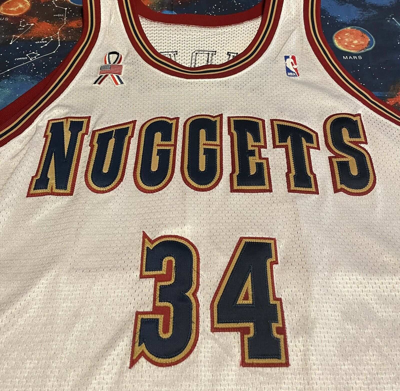 NBA Jersey Database, Denver Nuggets 1993-2003 Record: 319-551 (36%)