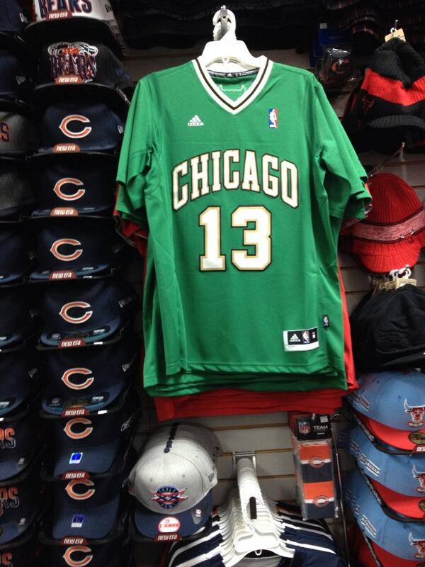 Chicago Bulls 2013-2015 St. Patrick's Day Jersey