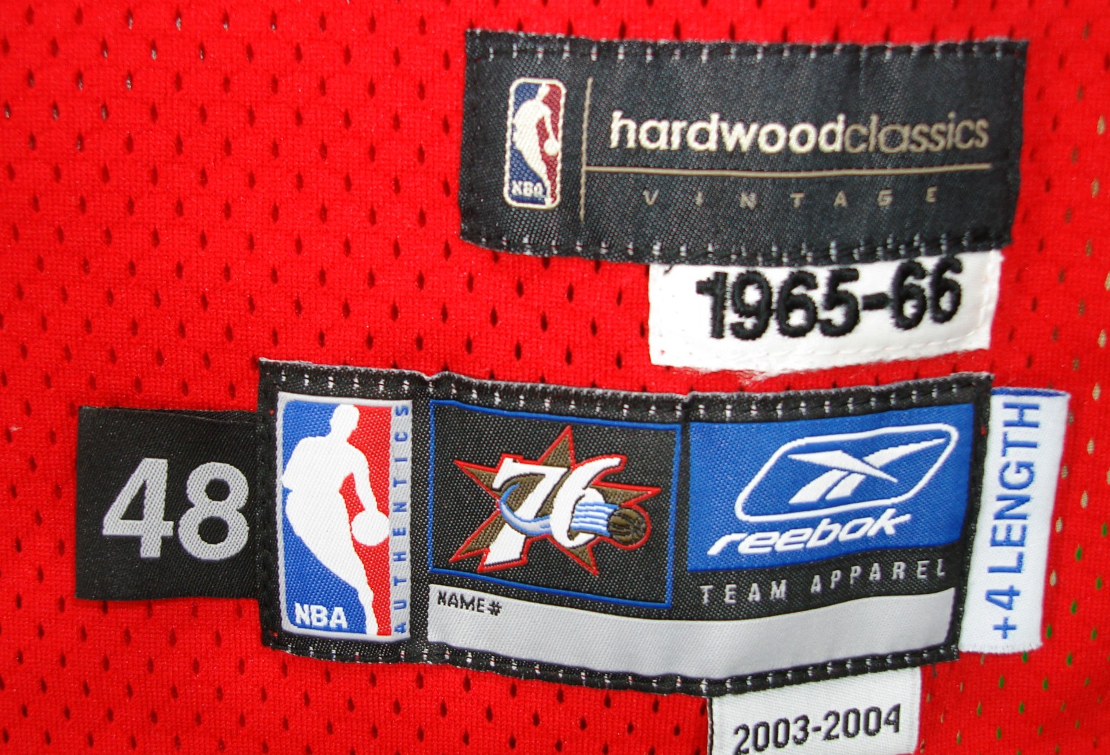 2003-04 Philadelphia 76ers Blank Game Issued Black Jersey 40 DP50581