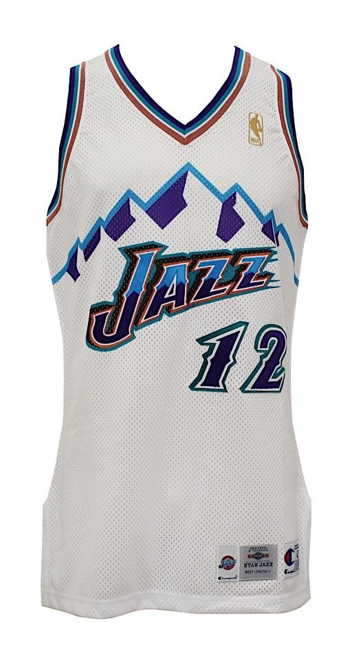 Insulate premium Pirate Utah Jazz 1996-2001 Home Jersey