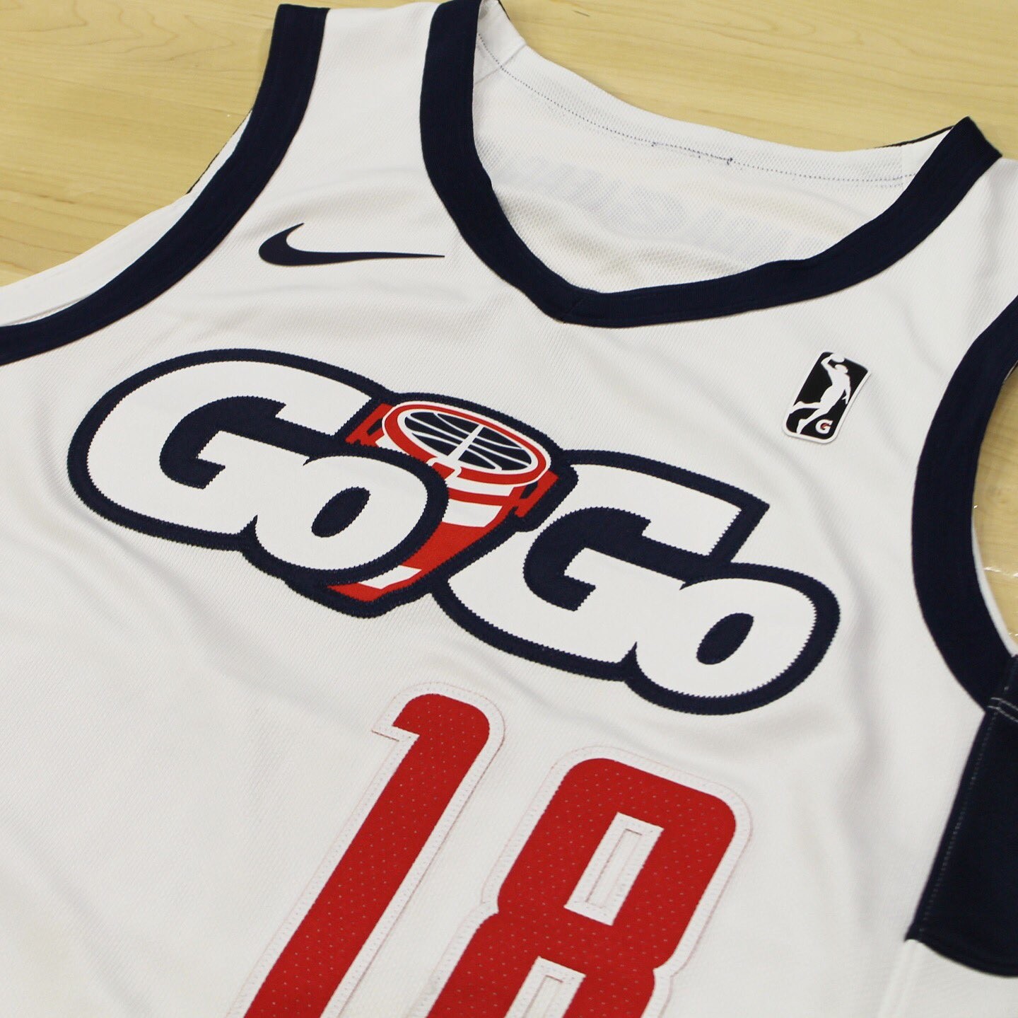 Capital City Go-Go's Nike NBA Authentics Practice Jersey - Basketball Men's  Navy/Gray L - Locker Room Direct