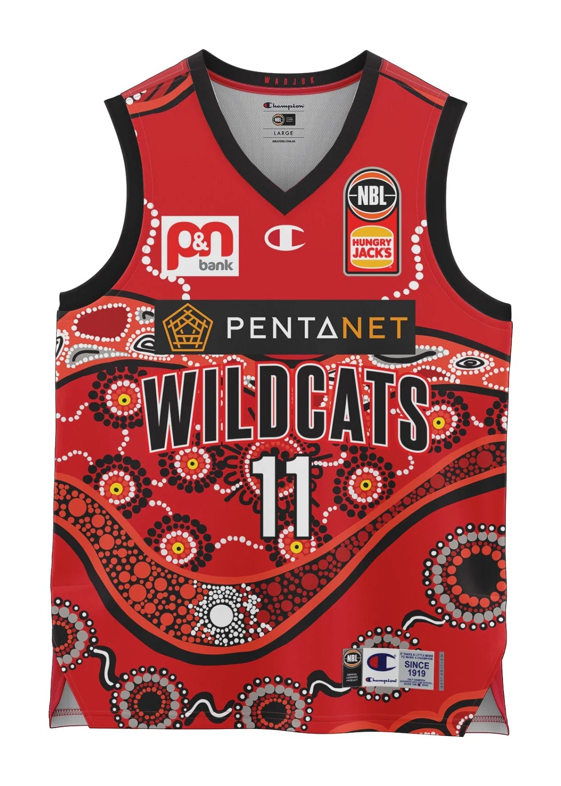 Perth Wildcats 2021 2022 Indigenous Jersey