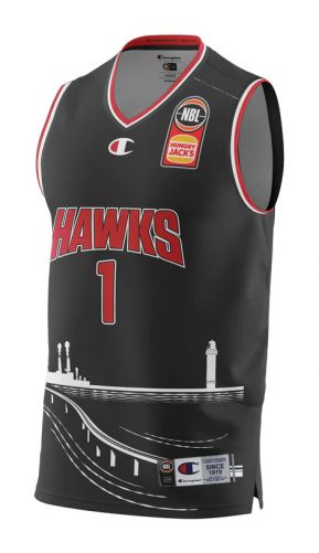 Illawarra Hawks Youth Kids Space Jam Authentic Jersey NBL Basketball by  Champion