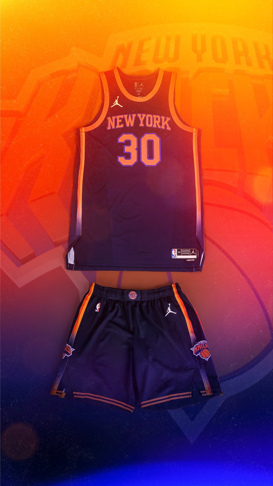 2023/24 NY Knicks RANODLE #30 Blue NBA Jerseys