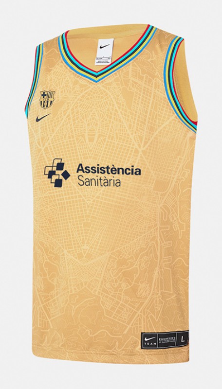 Nike FC Barcelona Euro League Basketball Jersey Tank Top Shirt