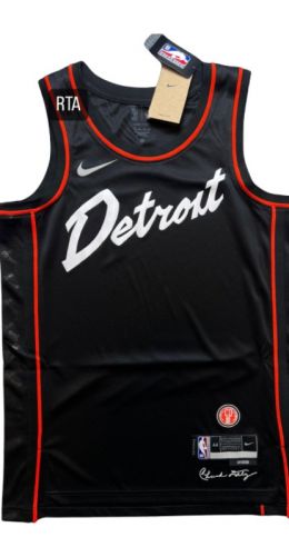 Detroit Pistons 00 Custom Green Men Jersey 2022-23 City Edition - Bluefink