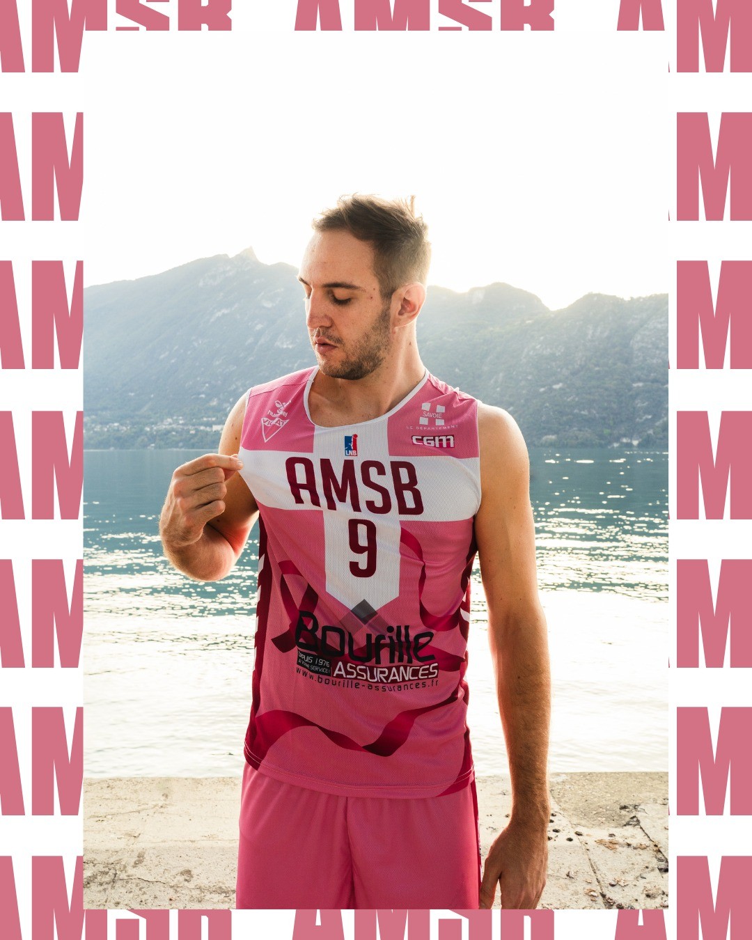 Aix Maurienne Savoie Basket 20232024 Pink October Jersey