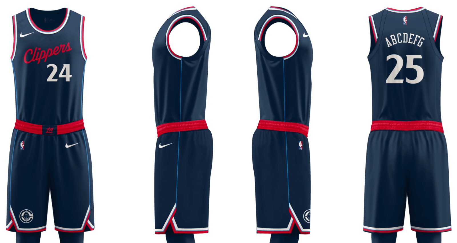 Los angeles clippers 2024 2026 icon jersey