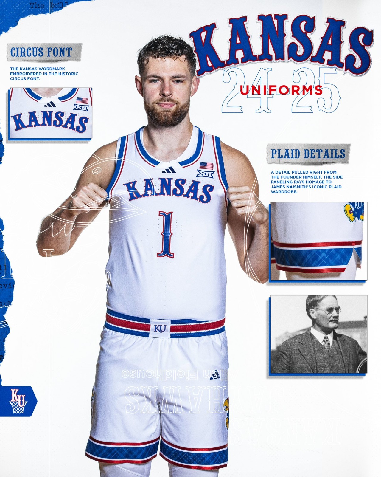 Kansas Jayhawks 2024 2025 Home Jersey