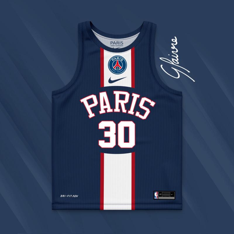 What If? PSG 22-23 Kits as Basketball Jerseys