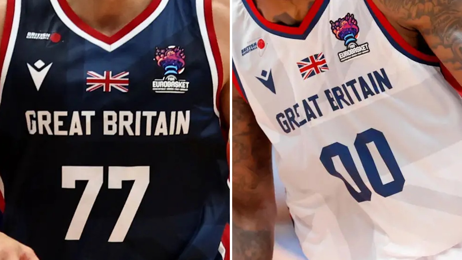 tema Hængsel frokost No More Kappa - Macron Great Britain 2022 Basketball Euro Jerseys Released