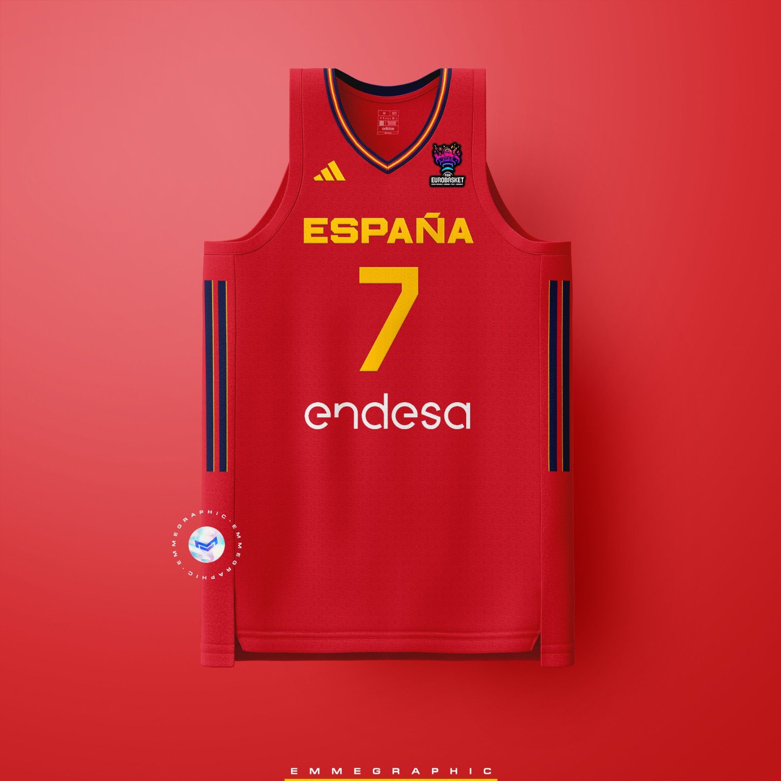 Football-Inspired Spain & France 2022 EuroBasket Concept Shirts by  Emmegraphic