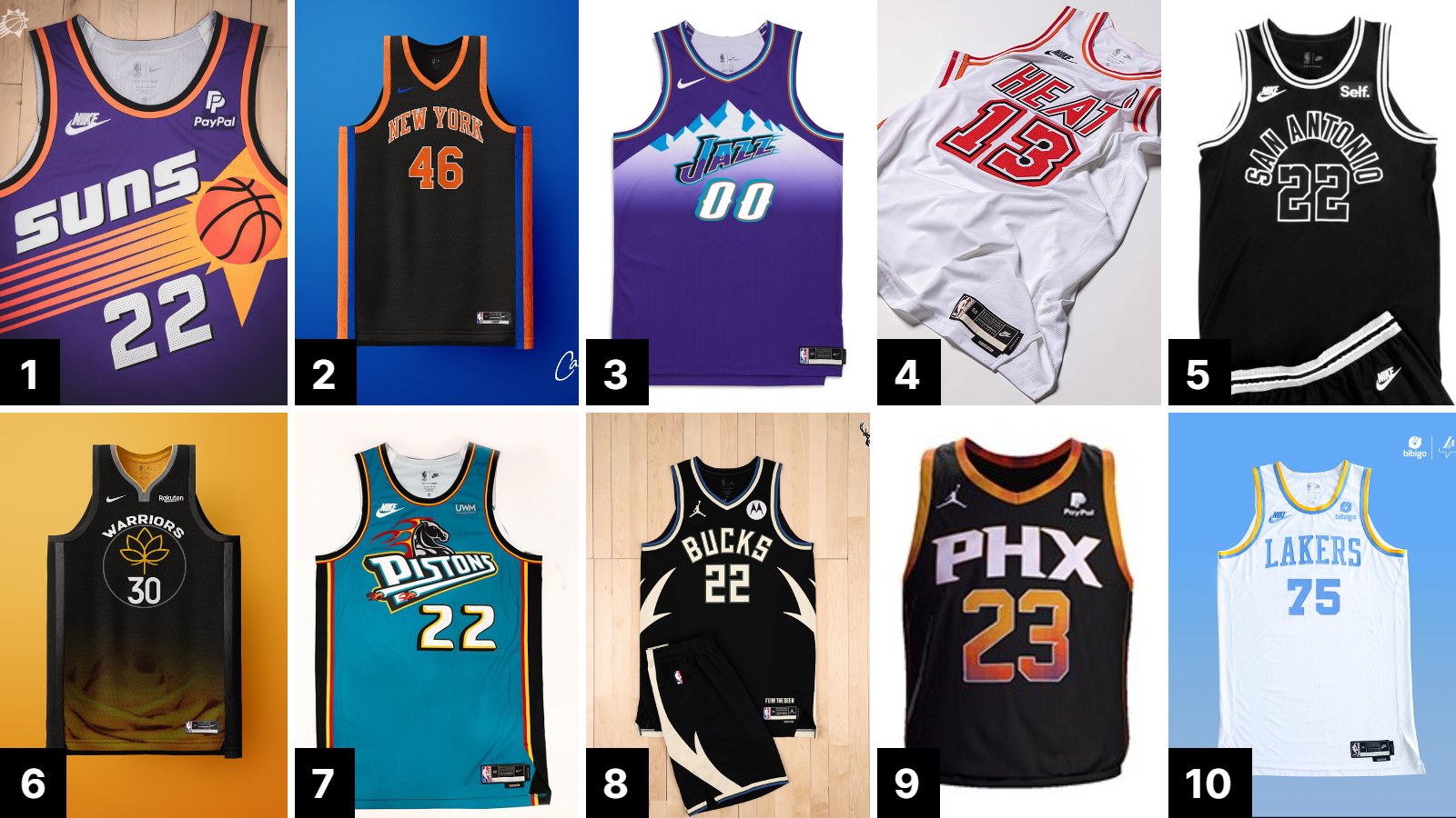 2022/23 Utah Jazz jersey's ranked from worst to best