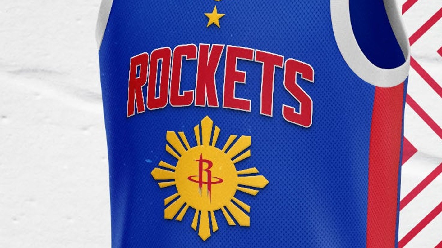 Houston Rockets Custom 00 2022-23 Icon Edition Red Jersey NO.6 Patch -  Bluefink