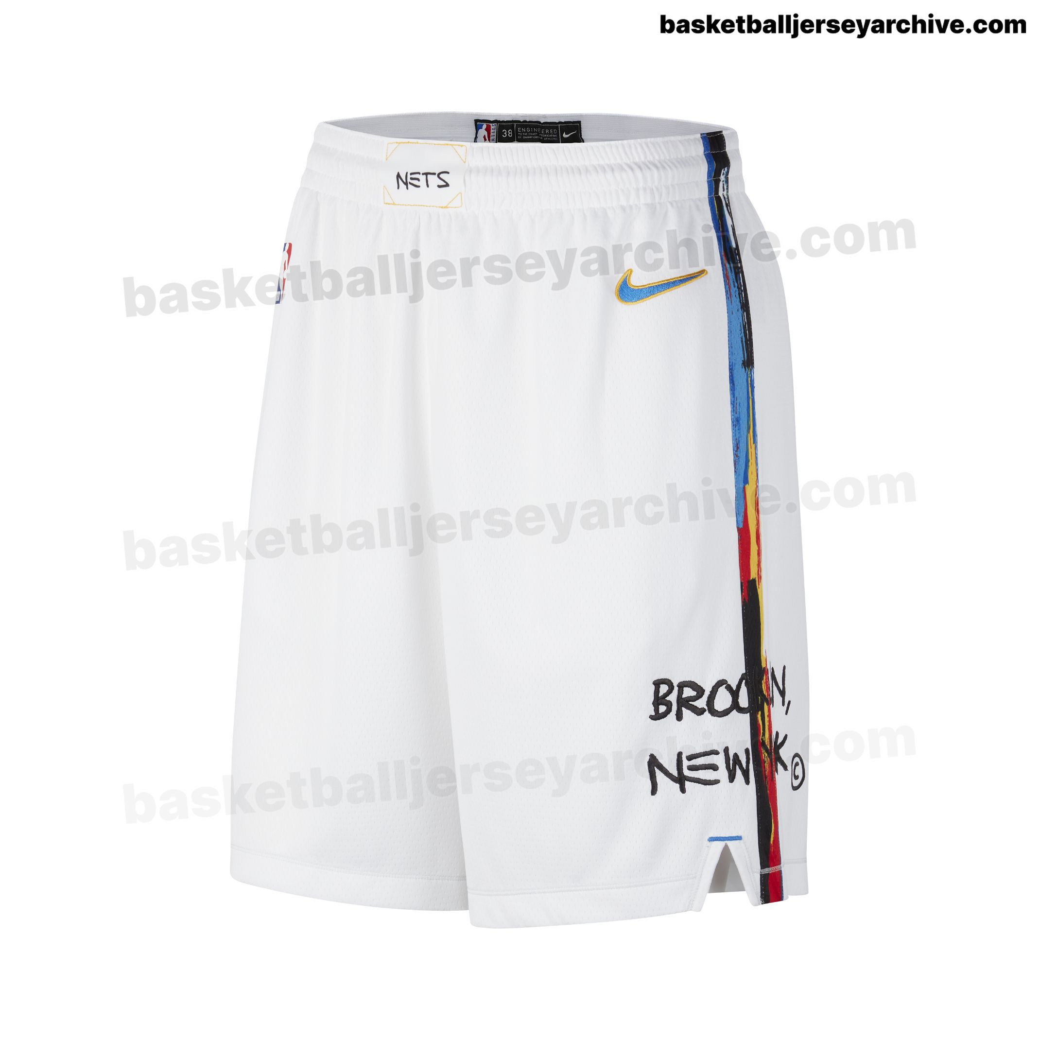 Nets' 2022 City Edition design (white Basquiat jerseys) : r/GoNets