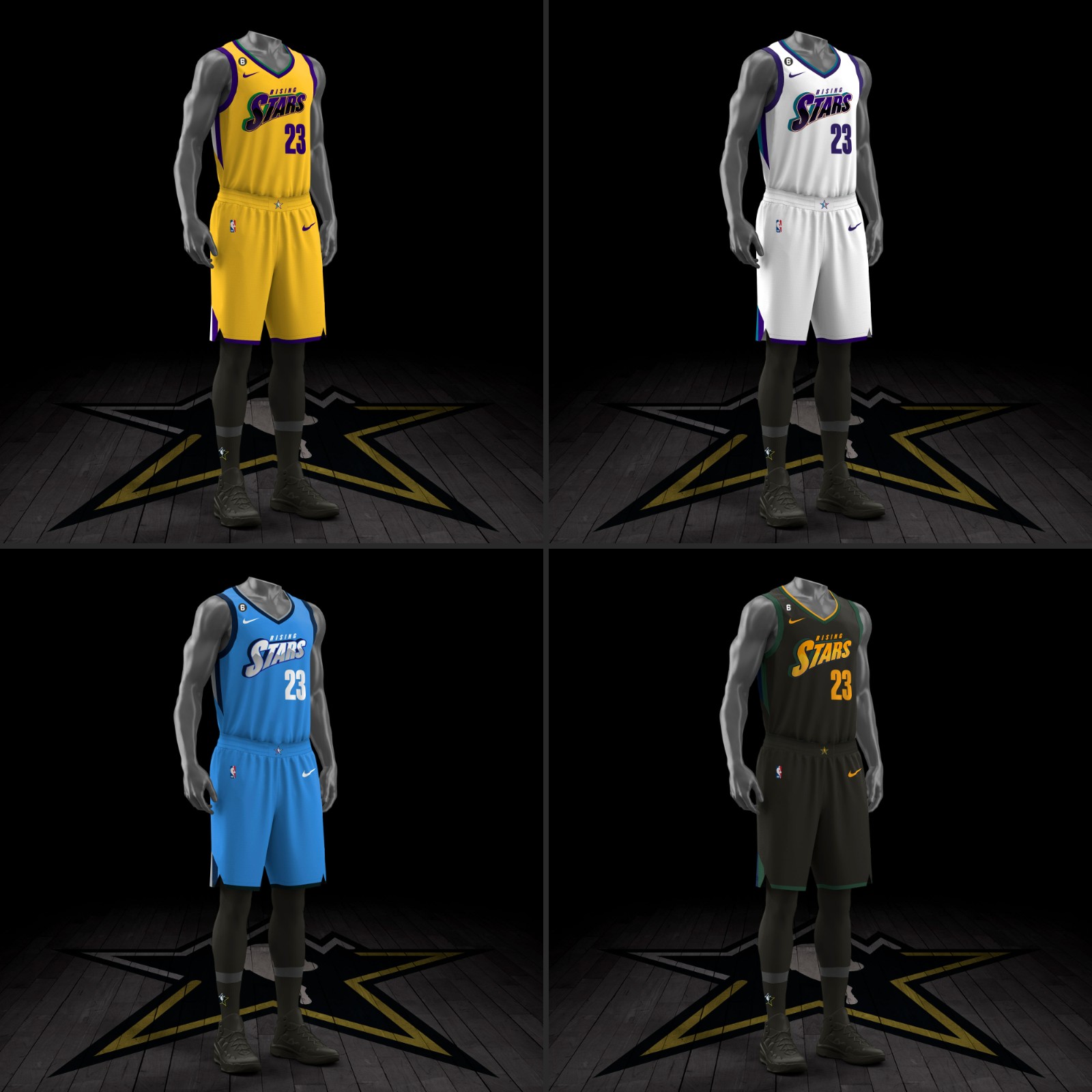 NBA Reveals Uniforms For 2023 Jordan Rising Stars Tournament –  SportsLogos.Net News