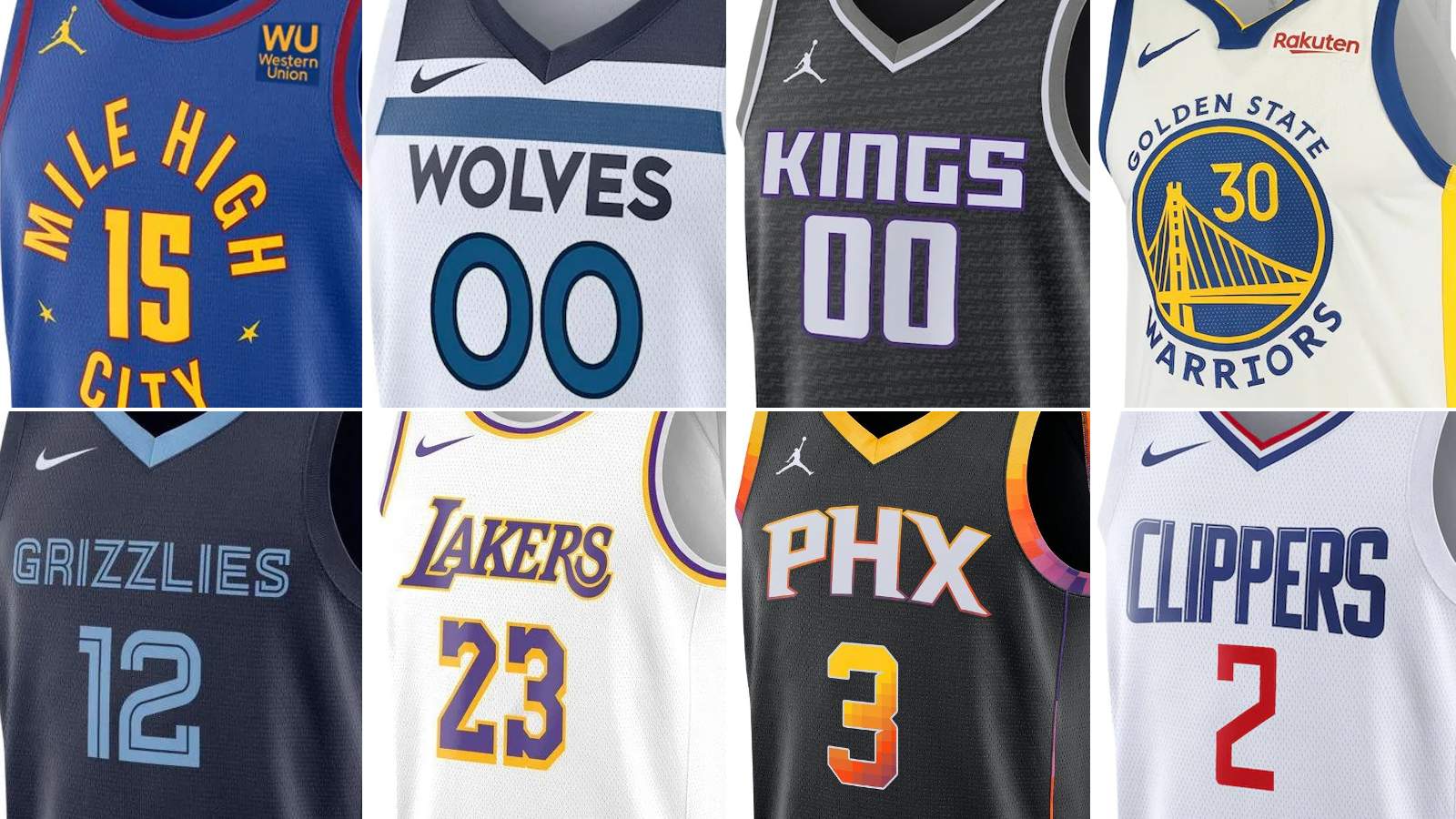 All 2023 NBA Western Conference Playoffs Jersey Matchups Revealed