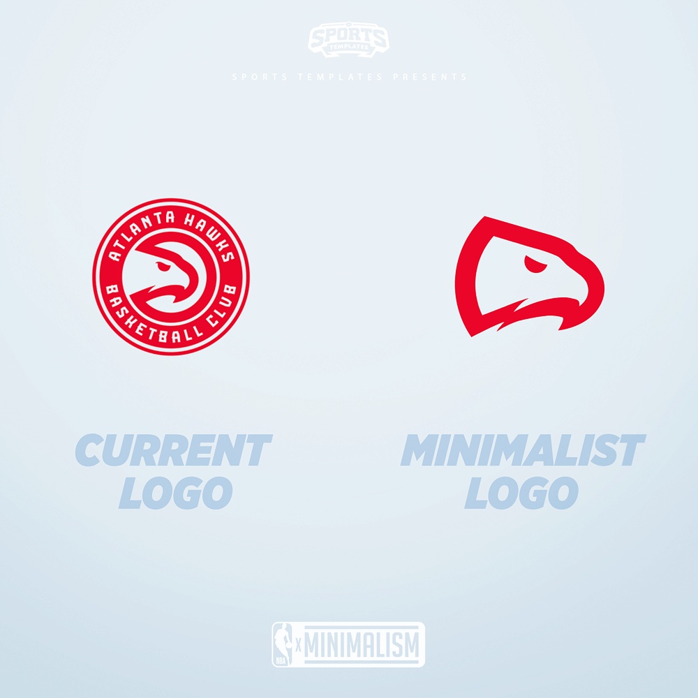 What If NBA logos were Minimalist? – Sports Templates