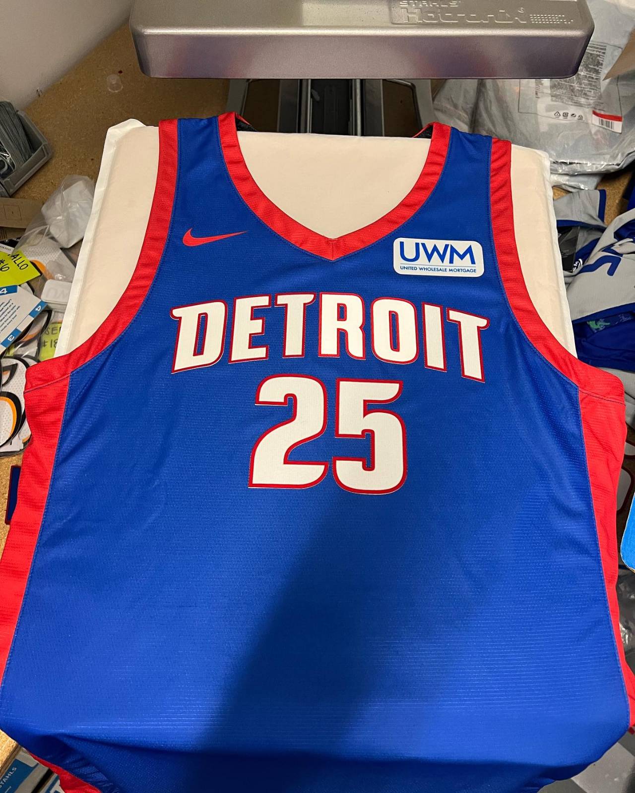 Detroit Pistons Team-Issued #63 White Jersey from the 2021 NBA Summer League
