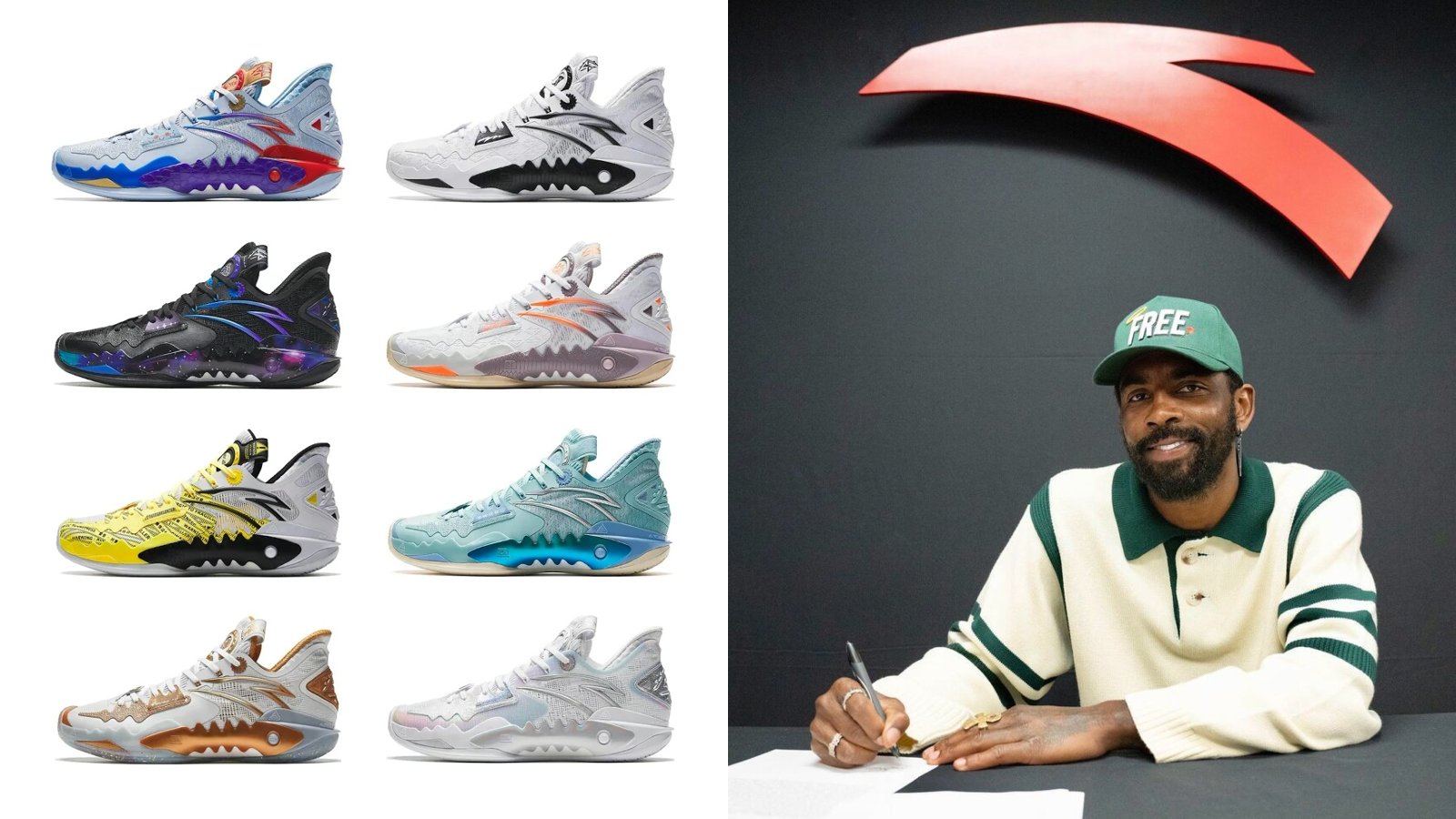 8 Colorways All New Anta Shock Wave 5 Released, To Be Worn By Kyrie Irving 