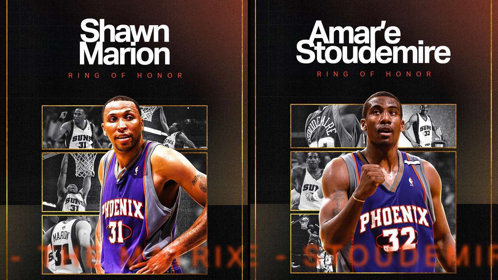 Suns to retire Shawn Marion and Amar’e Stoudemire Jerseys